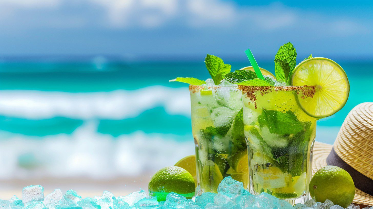 Pineapple Mojito (Cocktail + Mocktail)
